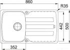 Кухонная мойка Franke Antea AZG 611-86 (белый)