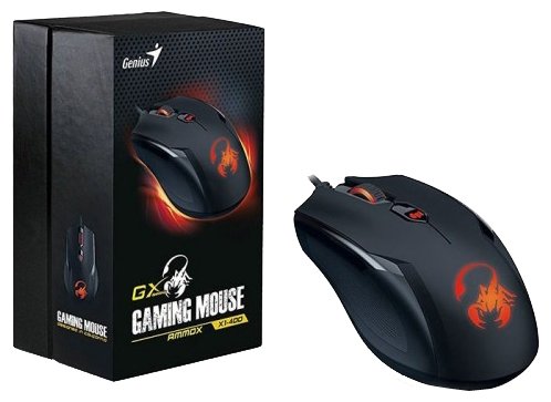 Мышь Genius Ammox X1-400 Black USB, фото 4