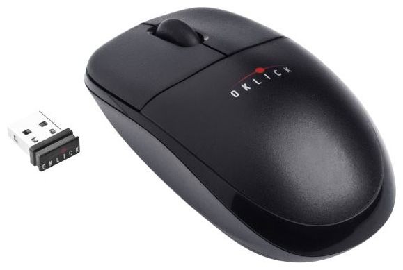  Oklick 325MW Wireless Optical Mouse Black USB, фото 1