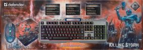 Клавиатура + мышь с ковриком Defender Killing Storm MKP-013L RU