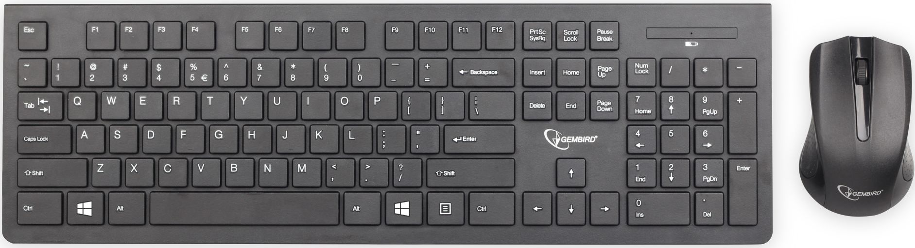 Клавиатура + мышь Gembird KBS-WCH-01-RU Black USB, фото 1