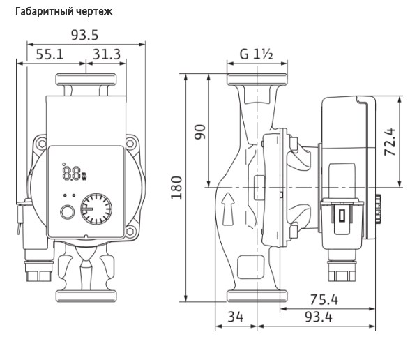 Циркуляционный насос Wilo Yonos Pico 25/1-4 [4215513], фото 2