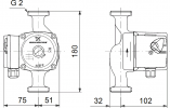 Циркуляционный насос Grundfos UPS 32-60 180