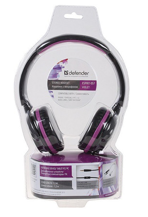 Наушники Defender Esprit-057 (Violet), фото 3