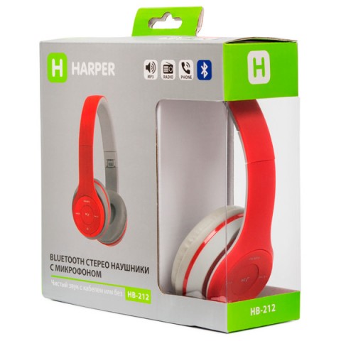 Наушники HARPER HB-212 (Red), фото 4