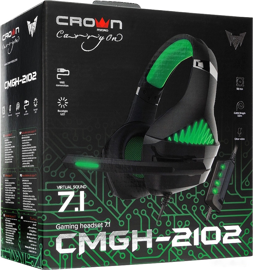 Наушники CrownMicro CMGH-2102, фото 7