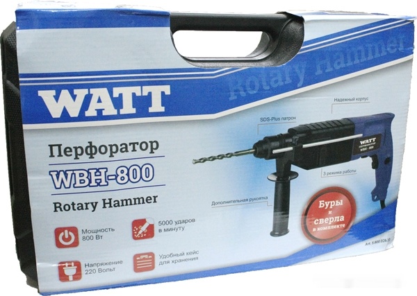 Перфоратор Watt WBH-800 2019, фото 5