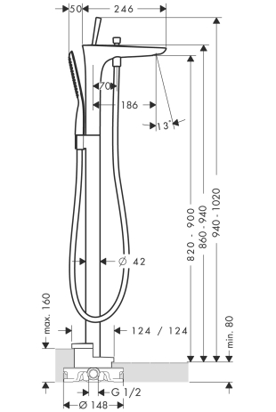 Смеситель Hansgrohe Pura Vida 15 473000, фото 2
