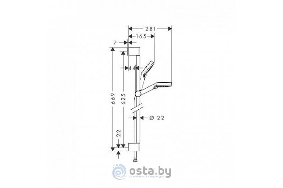 Смеситель Hansgrohe Crometta Vario 71177000 + 71610000 + 26532400, фото 2