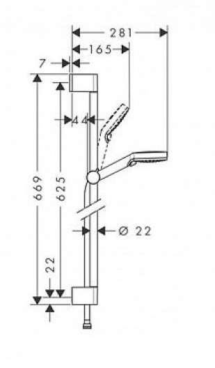 Смеситель Hansgrohe Crometta Vario 71177000 + 71610000 + 26532400, фото 3