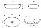 Умывальник SANITA LUXE Ringo Cut RNGSLWB01C