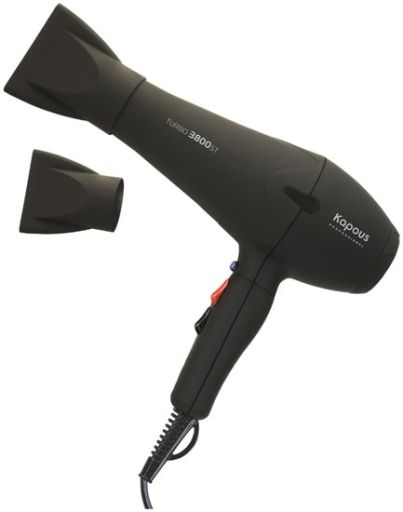 Фен Kapous Professional Turbo 3800ST (Black), фото 1
