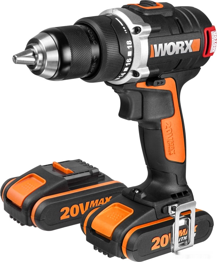 Дрель-шуруповерт Worx BL WX175 (с 2-мя АКБ, кейс), фото 3