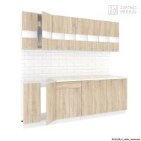 Готовая кухня Кортекс-мебель Корнелия Экстра 2.4м (дуб сонома/марсель)