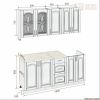 Готовая кухня Кортекс-мебель Корнелия Ретро 1.8м (ольха/мадрид)