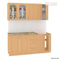 Готовая кухня Кортекс-мебель Корнелия Ретро 1.8м (ольха/королевский опал)