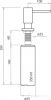 Дозатор для жидкого мыла AquaSanita DR-002 (сатин)