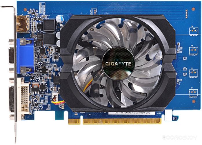 Видеокарта Gigabyte GeForce GT 730 2GB GDDR5 (GV-N730D5-2GI (rev. 2.0))