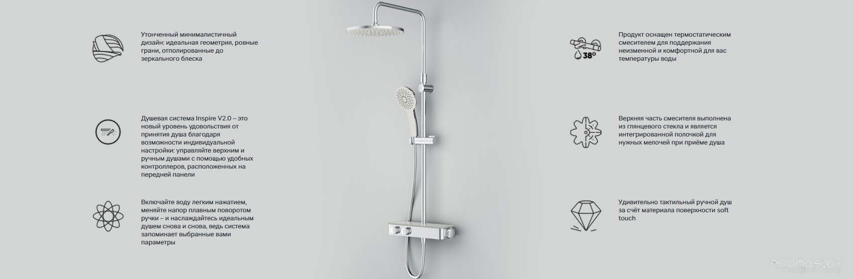 Душевая система Am.Pm ShowerSpot F0750A400, фото 3