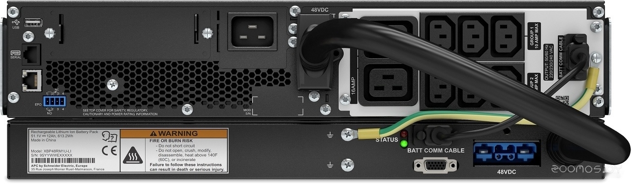 Источник бесперебойного питания APC Smart-UPS SRT Li-Ion 2200 ВА SRTL2200RMXLI, фото 4