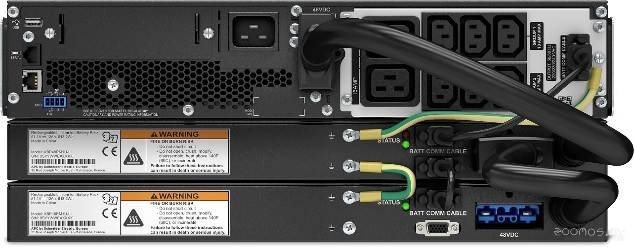 Источник бесперебойного питания APC Smart-UPS SRT Li-Ion 3000 ВА SRTL3000RMXLI, фото 4