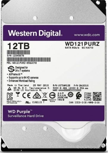 Жесткий диск Western Digital WD Purple 12 TB (WD121PURZ), фото 1