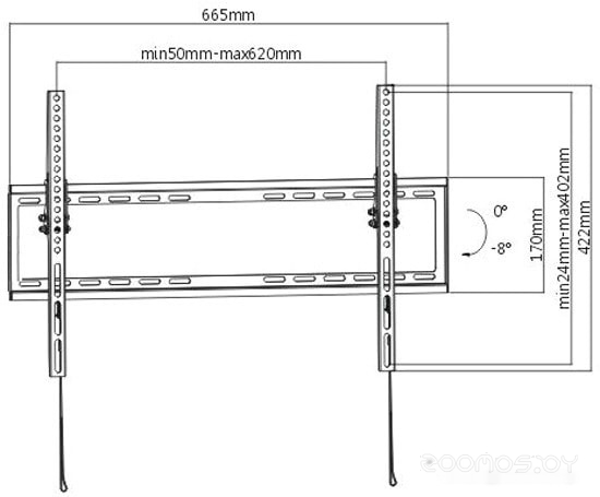 Кронштейн SBOX PLB-3446T, фото 3