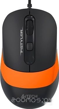 Мышь A4Tech Fstyler FM10 (черный/оранжевый), фото 1