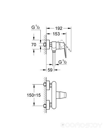 Смеситель Grohe Eurosmart 32837, фото 2