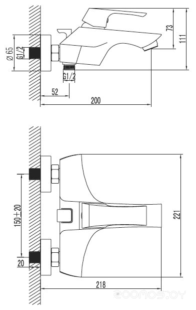 Смеситель Lemark Unit LM4502C, фото 2