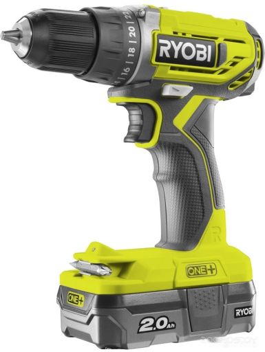 Дрель-шуруповерт Ryobi R18DD2-120S 5133003822 (с 1-им АКБ, сумка), фото 1