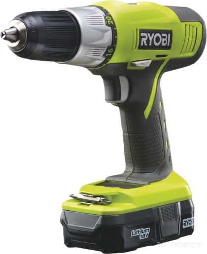 Дрель-шуруповерт Ryobi R18DDP-LL13S 5133002075 (с 2-мя АКБ 1.3 Ah), фото 1