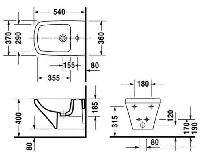 Биде Duravit DuraStyle [2282150000], фото 3