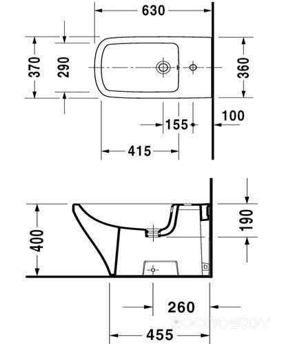 Биде Duravit DuraStyle [2283100000], фото 3