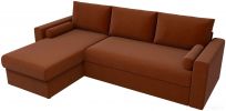 Угловой диван Mio Tesoro Верона левый (рогожка, коричневый)