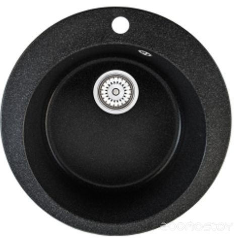 Кухонная мойка Berge BR-5100 + GR-3505 (Черный/Шварц), фото 1