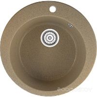 Кухонная мойка Berge BR-5100 + смеситель GR-4003 (песочный/пирит)