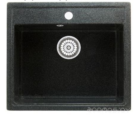 Кухонная мойка Berge BR-5750 + GR-3505 (Черный/Шварц), фото 1