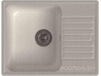 Врезная кухонная мойка GranFest Quarz GF-Z13 (White), фото 3