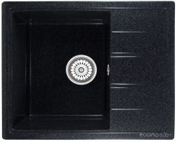 Кухонная мойка Berge BR-5850 + смеситель GR-4003 (черный/шварц)