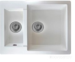 Кухонная мойка Berge BR-6150 + GR-3505 (Белый/Арктик)