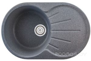 Кухонная мойка Berge BR-7501 + смеситель GR-4003 (графит/пирит)