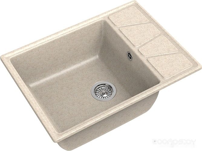 Кухонная мойка GranFest GF-V-680L (бежевый), фото 1