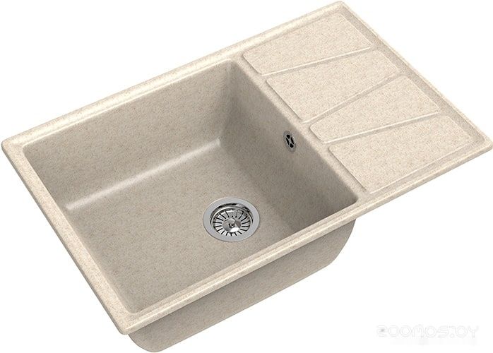 Кухонная мойка GranFest GF-V-780L (бежевый), фото 1