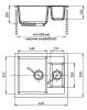 Кухонная мойка GranFest Quadro GF-Q610K (Gray)