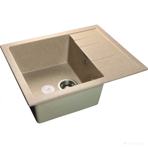 Кухонная мойка GranFest Quadro GF-Q650L (Beige), фото 1