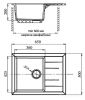 Кухонная мойка GranFest Quadro GF-Q650L (Black)