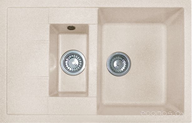 Кухонная мойка GranFest Quadro GF-Q775KL (Beige), фото 1