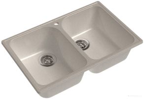 Врезная кухонная мойка GranFest Quarz GF-Z15 (White)