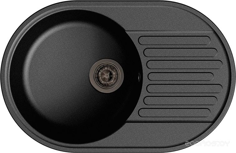 Кухонная мойка GranFest Quarz GF-Z18 (Black), фото 1